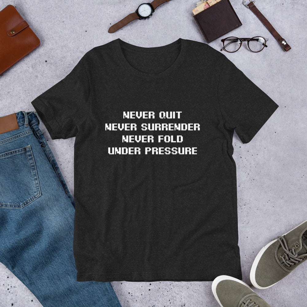 AAA Never Fold! Unisex t-shirt