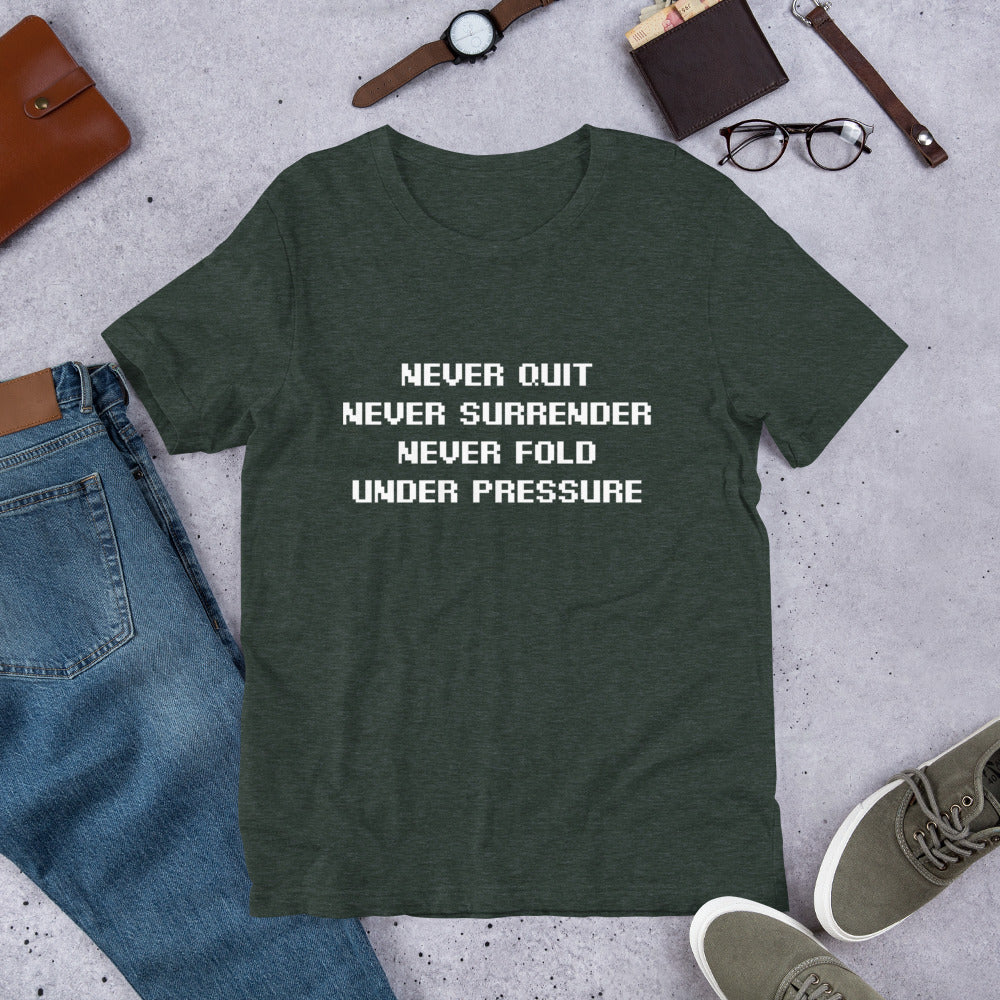 AAA Never Fold! Unisex t-shirt