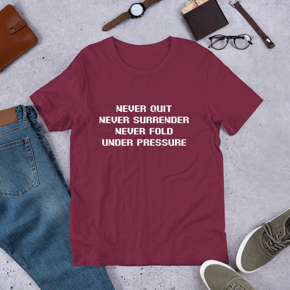 AAA Never Fold! Unisex t-shirt