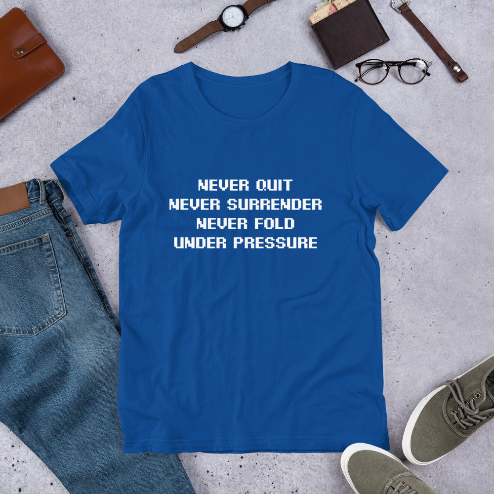 AAA Never Fold! Unisex t-shirt