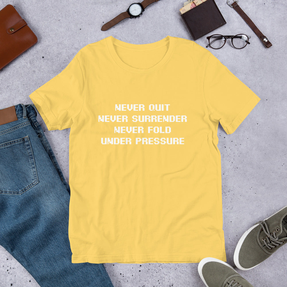AAA Never Fold! Unisex t-shirt