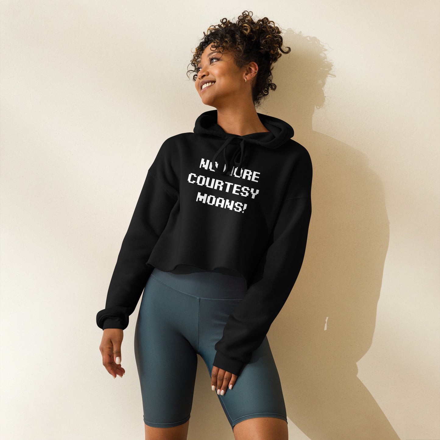 V. No More! Crop Hoodie