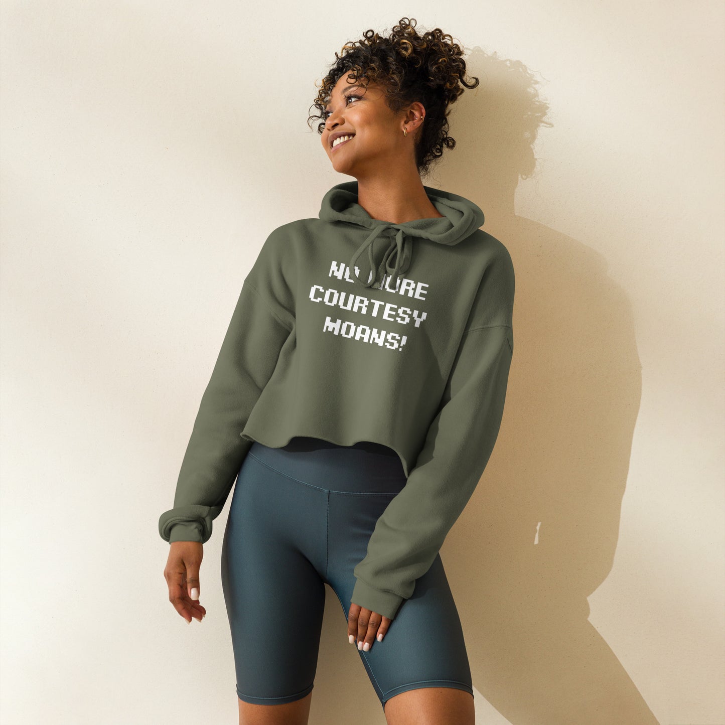 V. No More! Crop Hoodie